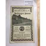 32/33 Fulham v Tottenham Football Programme: Dated 10 12 1932. No team changes but light fold.