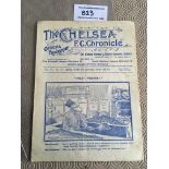 1910/11 Chelsea v Clapton Orient Football Programme: 8 page gatefold programme in good condition