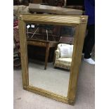 A large gilt framed mirror 78.5 x 110cm - NO RESERVE