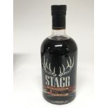 A bottle of Stag JR Kentucky straight bourbon whiskey.