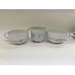 A Rosenthal studio line tea dinner service including dinner plates cups bowls serving dishes.