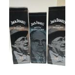 Three bottles of Jack Daniels limited edition No4 Jess Gamble and two bottles of No2 Jess Motlow (