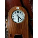 An Art Deco, German Normalziet wall clock with key and pendulum - NO RESERVE