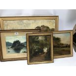 A selection of oil and watercolour paintings (5) - NO RESERVE
