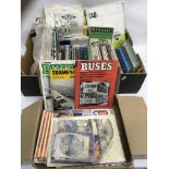 Two boxes of motoring related brochures and ephemera - NO RESERVE