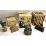 A group of large size 'The Egyptian Collection' resin models, boxed - NO RESERVE