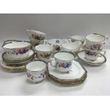A porcelain Paragon tea set and a bone China Queen Anne tea set - NO RESERVE