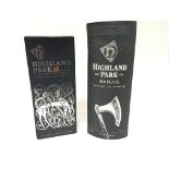 Two bottles of Highland Park single Malt Scotch Whisky one 12 year old 700ml the other Einar one