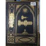 A large gilt decorated and brass bound family bibl