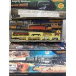 Hornby railways, 4 empty big set boxes - NO RESERVE