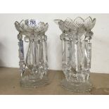 A pair of crystal lustres - NO RESERVE