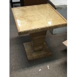 An Art Deco burr maple Occasional table with a square top and base