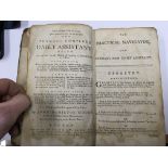 Early 18th century book The seaman۪s complete Daily Assistant and practical navigator by John