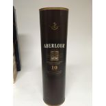 A bottle of Aberlour 10year Old Highland Single Malt Whisky 70cl .