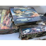 Scalextric, a collection including LeMans 24 set, Mighty metro set and an accessory set,