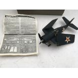 Revell, Grumman F4F-4 Wildcat, a made model kit with instructions - NO RESERVE