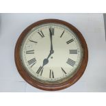An early 20thC mahogany Wall clock - NO RESERVE