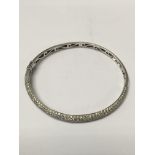 A quality 18ct white gold bracelet inset with 1.5 carat of diamonds approx