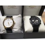 2 boxed gents Rotary watches.
