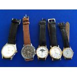 5 good watches inc Raymond Weil, Maurice Lacroix, Rotart etc.