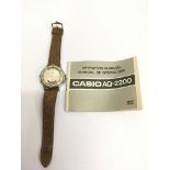 A gent's Casio Alarm Chronograph watch with booklet - NO RESERVE