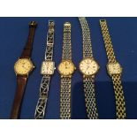 5 good ladies Rotary wristwatches. Model numbers 4417, L3032, L497, 4254, 01574.