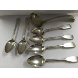 A collection of Georgian tea spoons.