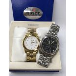 2 gents Tissot watches, 1 boxed.