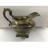 A silver milk jug LONDON hallmarks 1834 270 grams