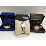 3 boxed Rotary wristwatches.