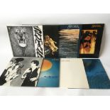 Eight Santana LPs including the self titled debut, 'Caravanserai', 'Moonflower' and others.