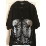 Another original Rolling Stones 'Tattoo You' short sleeve shirt in black by Dragonfly Clothing
