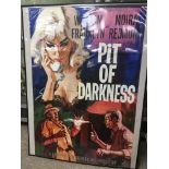 A US one sheet film poster for 'Pit Of Darkness', approx 68.5cm x 101cm, folded.