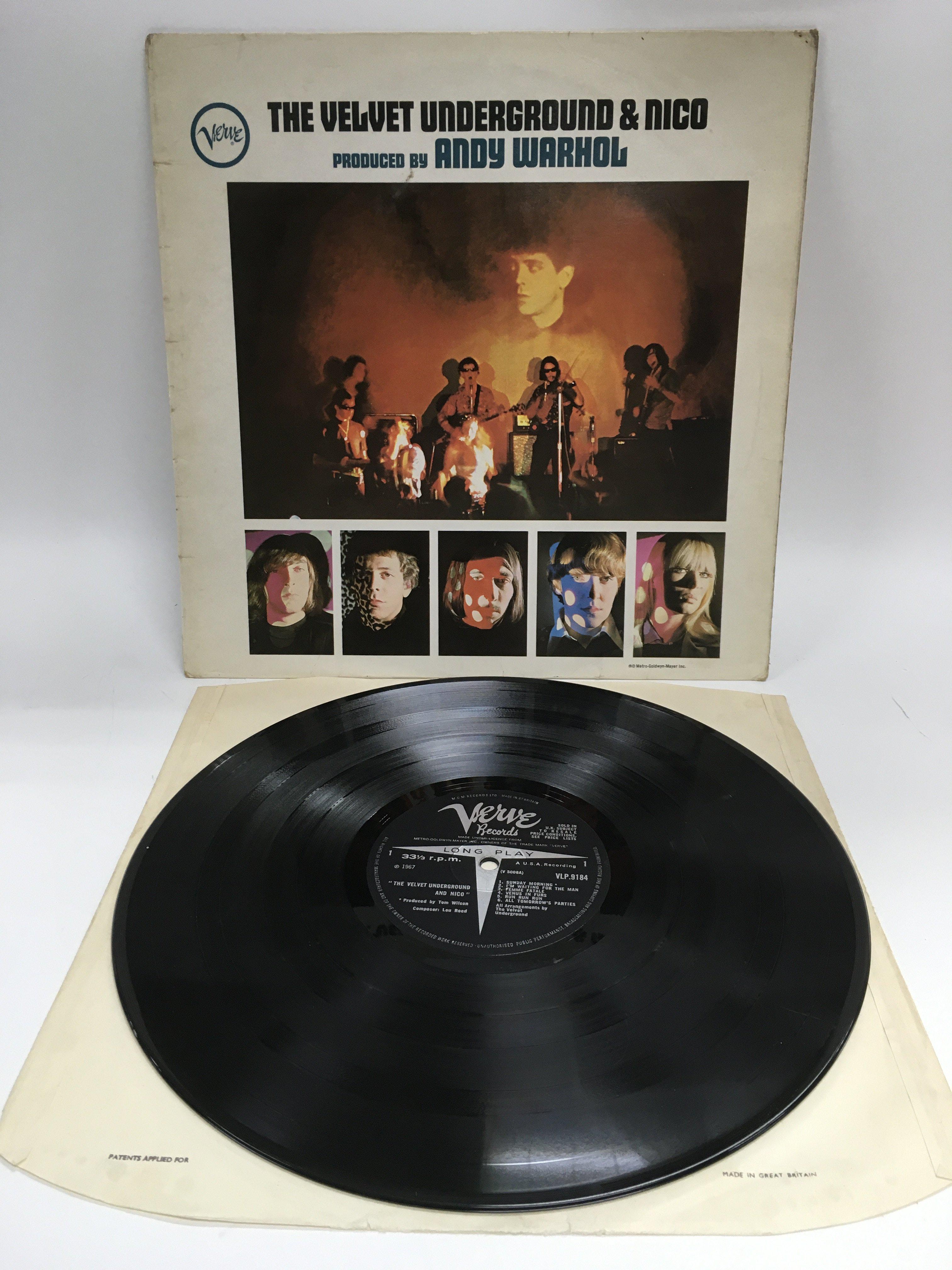 A first UK mono pressing of 'The Velvet Underground & Nico' LP, VLP.9184. Sleeve has signs of age