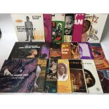 A collection of mainly jazz LPs by various artists including Erroll Garner, Earl Bostic, Count Basie