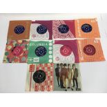 Ten 7inch singles and EPs from the 1960s including 'See Emily Play' by (The) Pink Floyd, 'Five By