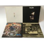 Four Elton John LPs comprising his self titled album, 'Tumbleweed Connection', 'Captain Fantastic