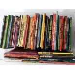 A large collection in three boxes of music related annuals and books.