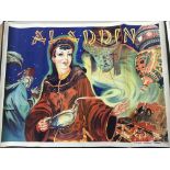 A circa 1930s UK quad film poster of 'Alladin'', approx 101cm x 76cm, folded.