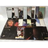 A collection of soul LPs by various artists including George Benson, Joan Armatrading, Randy
