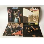 Four rock LPs comprising 'Last Exit' and 'Traffic' by Traffic, Led Zeppelin II and The Pretty Things