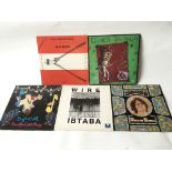 Five LPs, synthpop and new wave, comprising Soft Cell, Wire, Oingo Boingo and others. Includes two