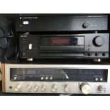 A Cambridge Audio digital to analogue converter, Cambridge Audio CD player, Sony FM Receiver, a