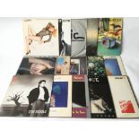 A collection of New Wave / Synthpop LPs and 12inch singles by various artists including A Flock Of