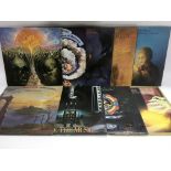 Nine LPs by ELO, The Moody Blues and related including 'In Search Of The Lost Chord', 'Blue
