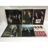 The first six Rolling Stones LPs, some early UK pressings. Condition generally VG+, 'Out Of Our