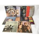 A collection of LPs including The Small Faces self titled debut, various albums by The Moody