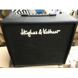 A Hughes & Kettner edition blue 60R guitar amplifier.