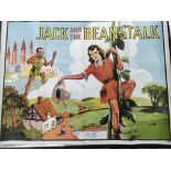 A circa 1930s UK quad film poster of 'Jack and the beanstalk', approx 102cm x 76cm, folded.