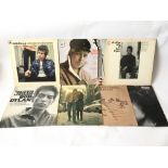 Seven Bob Dylan LPs including a first UK mono pressing of his self titled debut, 'Highway 61